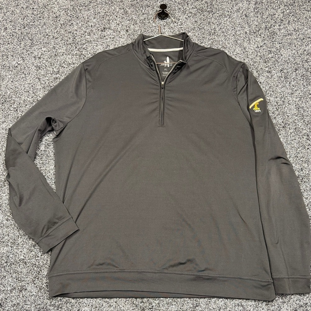 Johnnie-O Pullover Mens XL Gray 1/4 Zip Performance Stretch Golf Activewear
